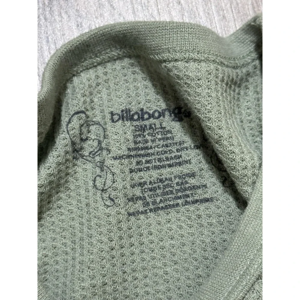 Y2K Billabong Women Green Long Sleeve Shirt Size S
